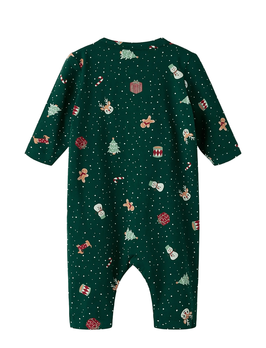 name it - NBNVISMAS LS NIGHTSUIT - schlafoveralls - botanical garden - 1