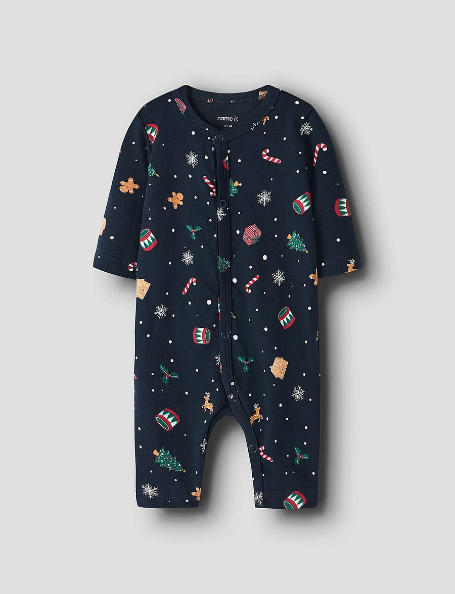 name it - NBNVISMAS LS NIGHTSUIT - sovoveraller - navy blazer - 0