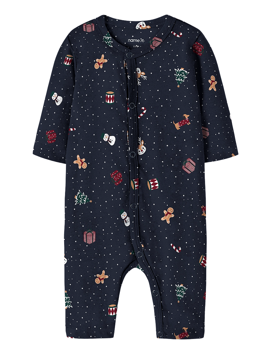 name it - NBNVISMAS LS NIGHTSUIT - schlafoveralls - navy blazer - 0