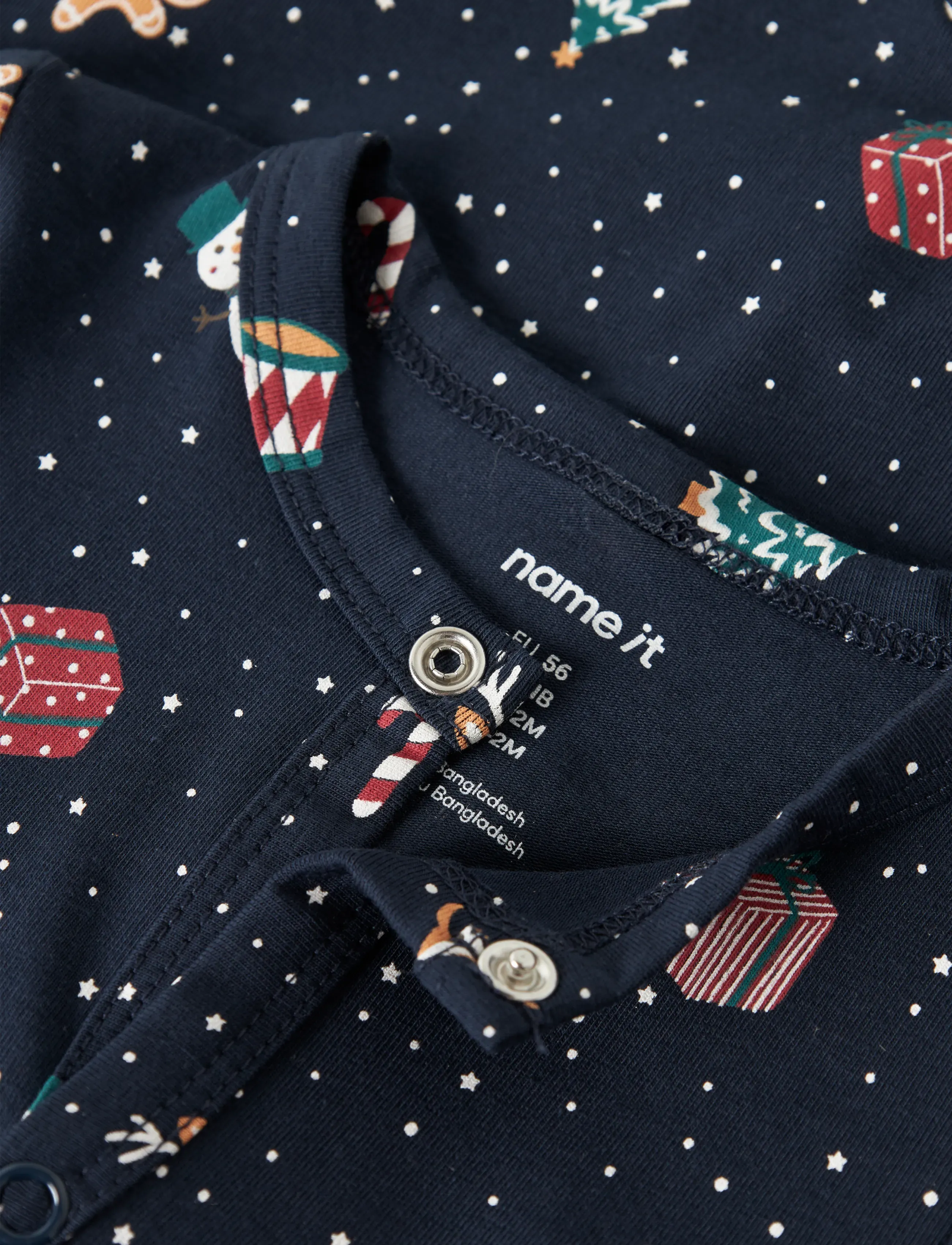 name it - NBNVISMAS LS NIGHTSUIT - sleeping overalls - navy blazer - 2