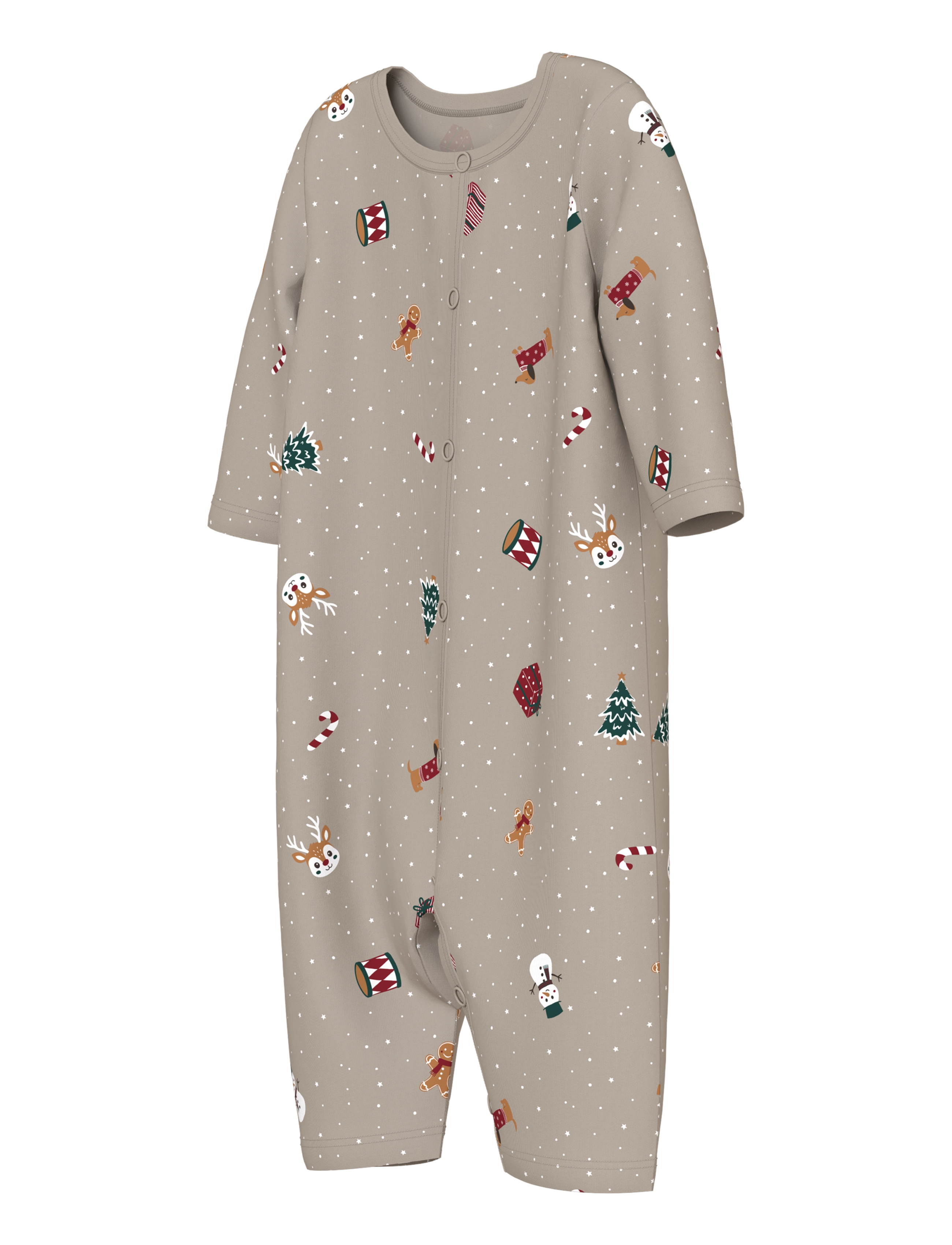 name it - NBNVISMAS LS NIGHTSUIT - schlafoveralls - pure cashmere - 2