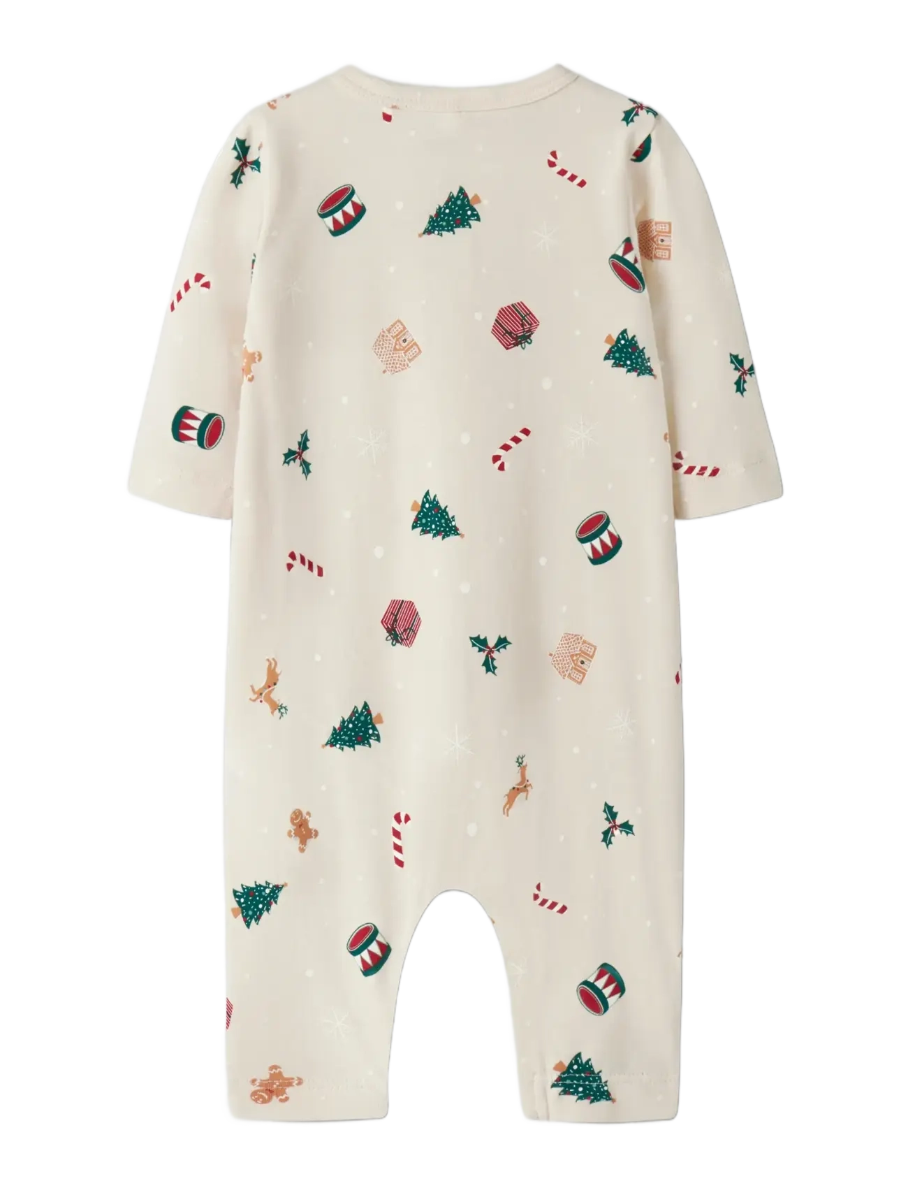 name it - NBNVISMAS LS NIGHTSUIT - natdragter - whitecap gray - 2
