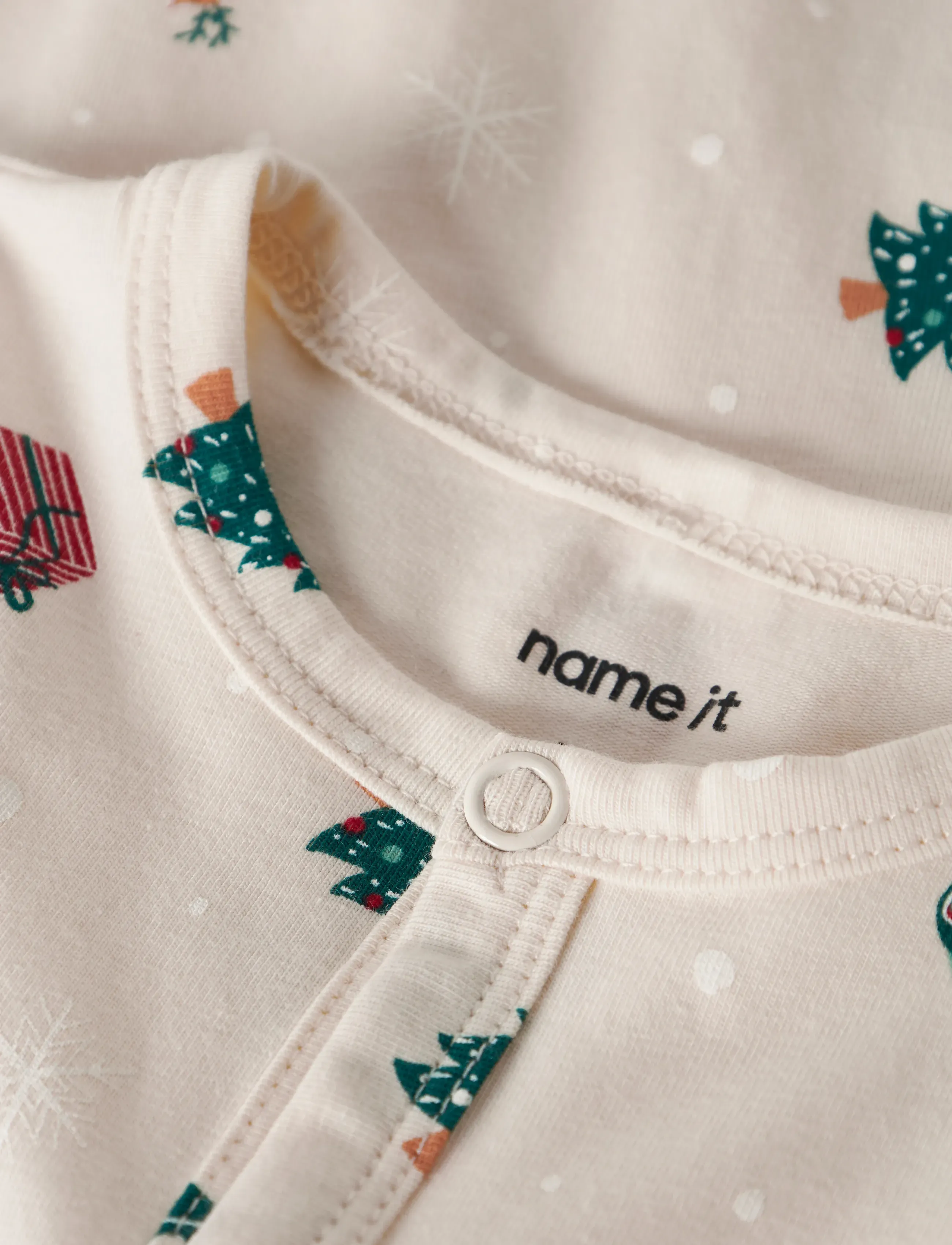 name it - NBNVISMAS LS NIGHTSUIT - natdragter - whitecap gray - 3