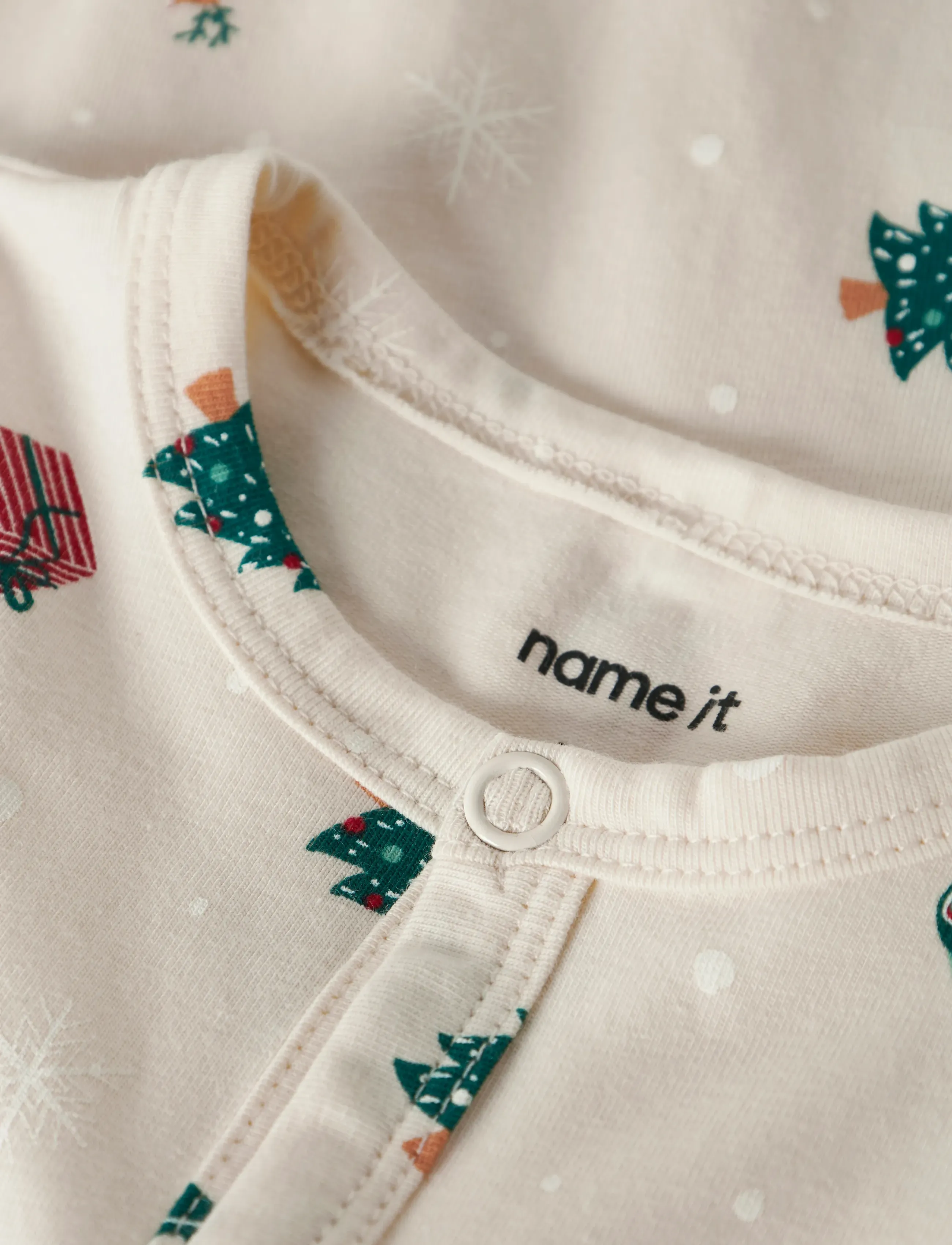 name it - NBNVISMAS LS NIGHTSUIT - natdragter - whitecap gray - 4