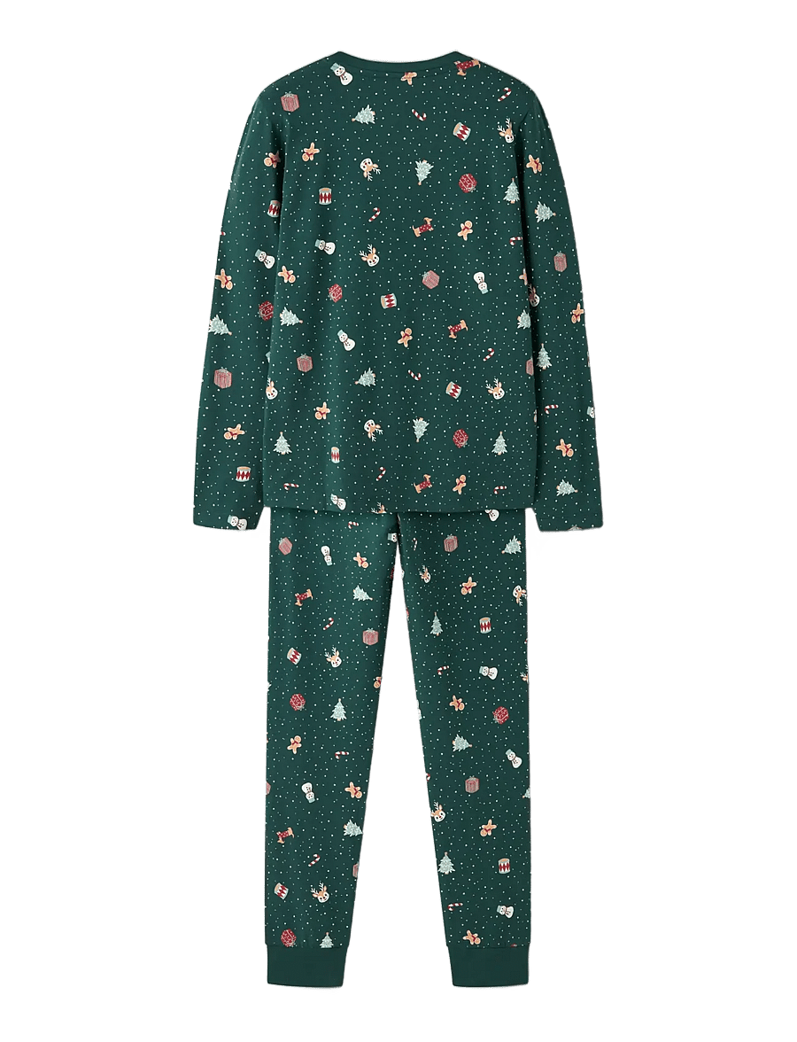 name it - NKNVISMAS LS NIGHTSET - pyjama-sets - botanical garden - 1