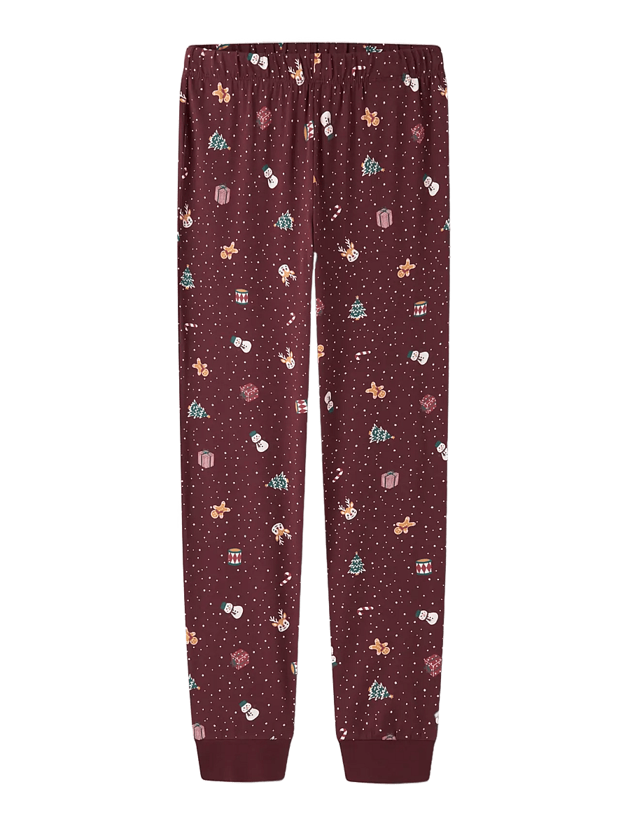 name it - NKNVISMAS LS NIGHTSET - pyjama-sets - burgundy - 3