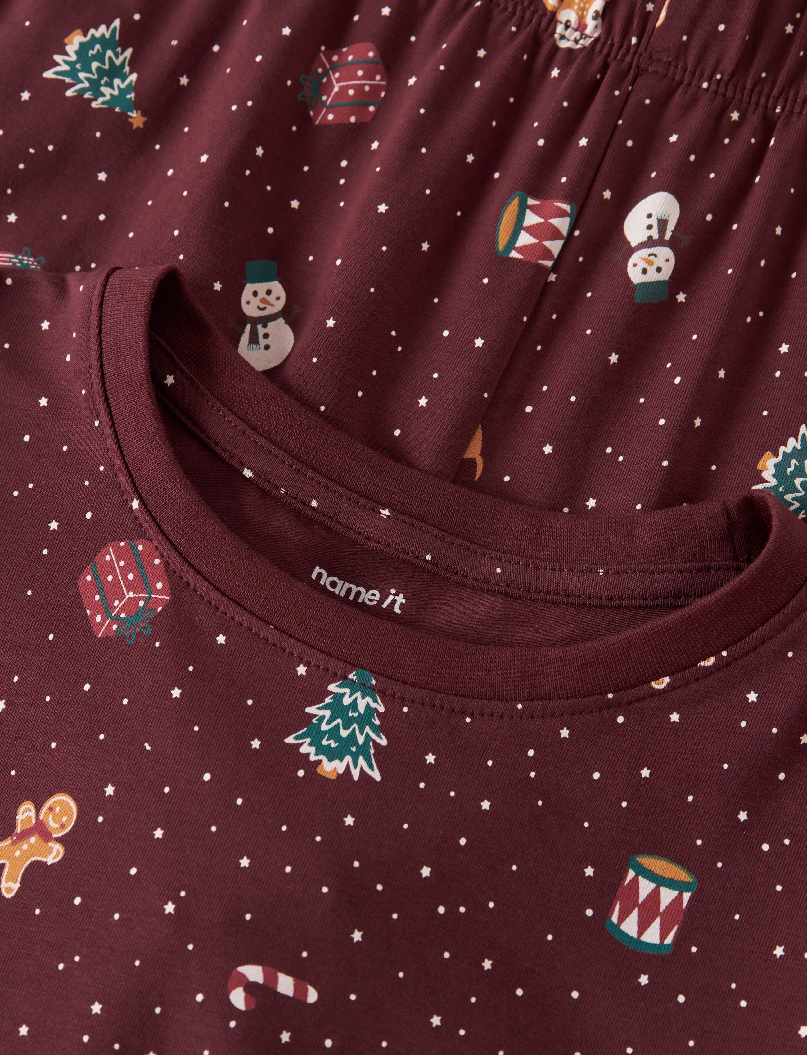 name it - NKNVISMAS LS NIGHTSET - burgundy - 4