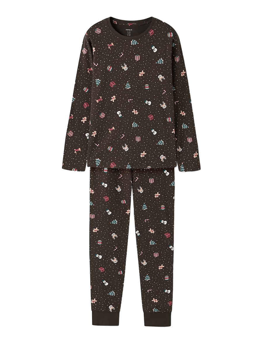 name it - NKNVISMAS LS NIGHTSET - pyjama-sets - delicioso - 2