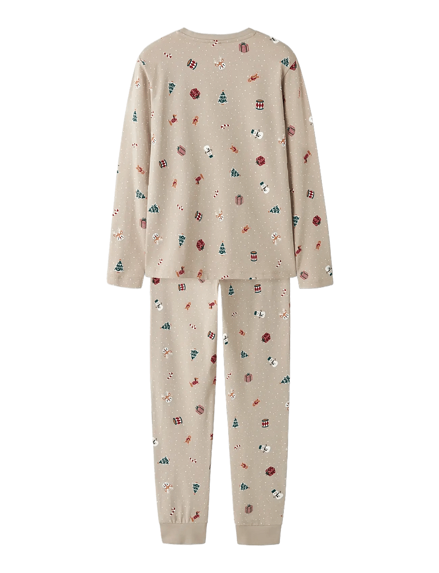 name it - NKNVISMAS LS NIGHTSET - pyjamassæt - pure cashmere - 1
