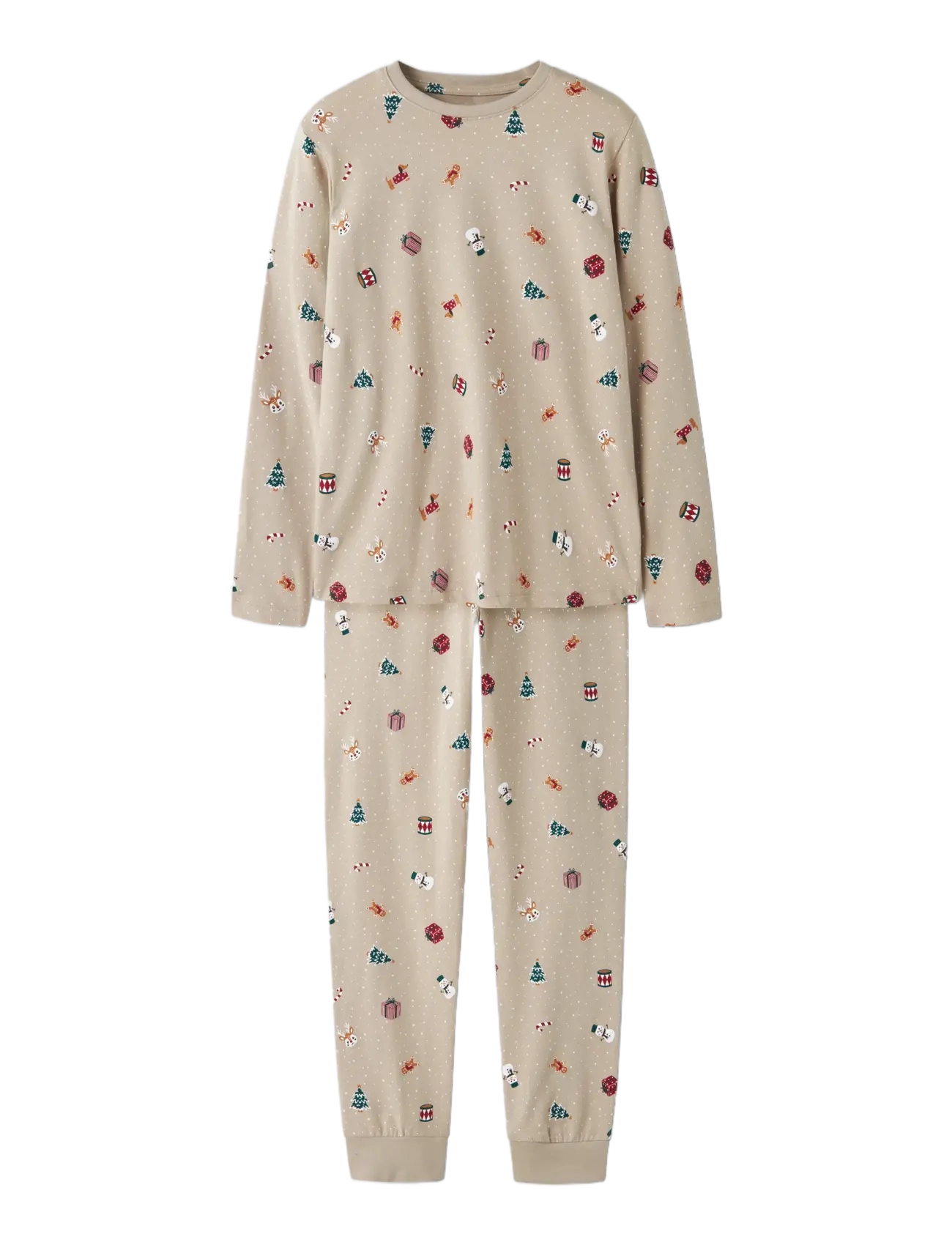 name it - NKNVISMAS LS NIGHTSET - pyjamassæt - pure cashmere - 2