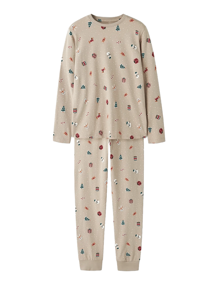 name it - NKNVISMAS LS NIGHTSET - pyjamassæt - pure cashmere - 2