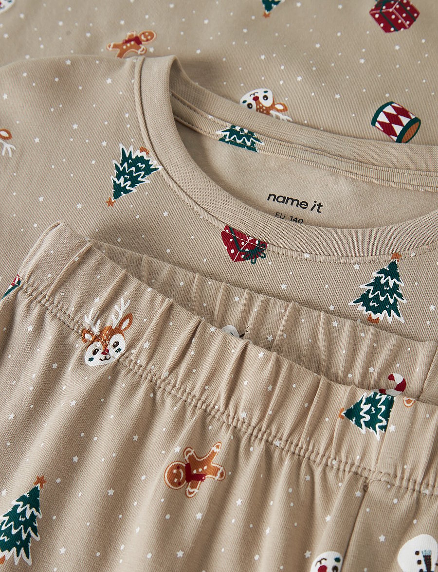 name it - NKNVISMAS LS NIGHTSET - pyjamassæt - pure cashmere - 4