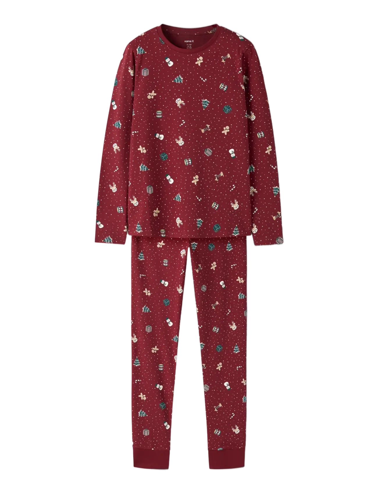name it - NKNVISMAS LS NIGHTSET - sets - red dahlia - 2