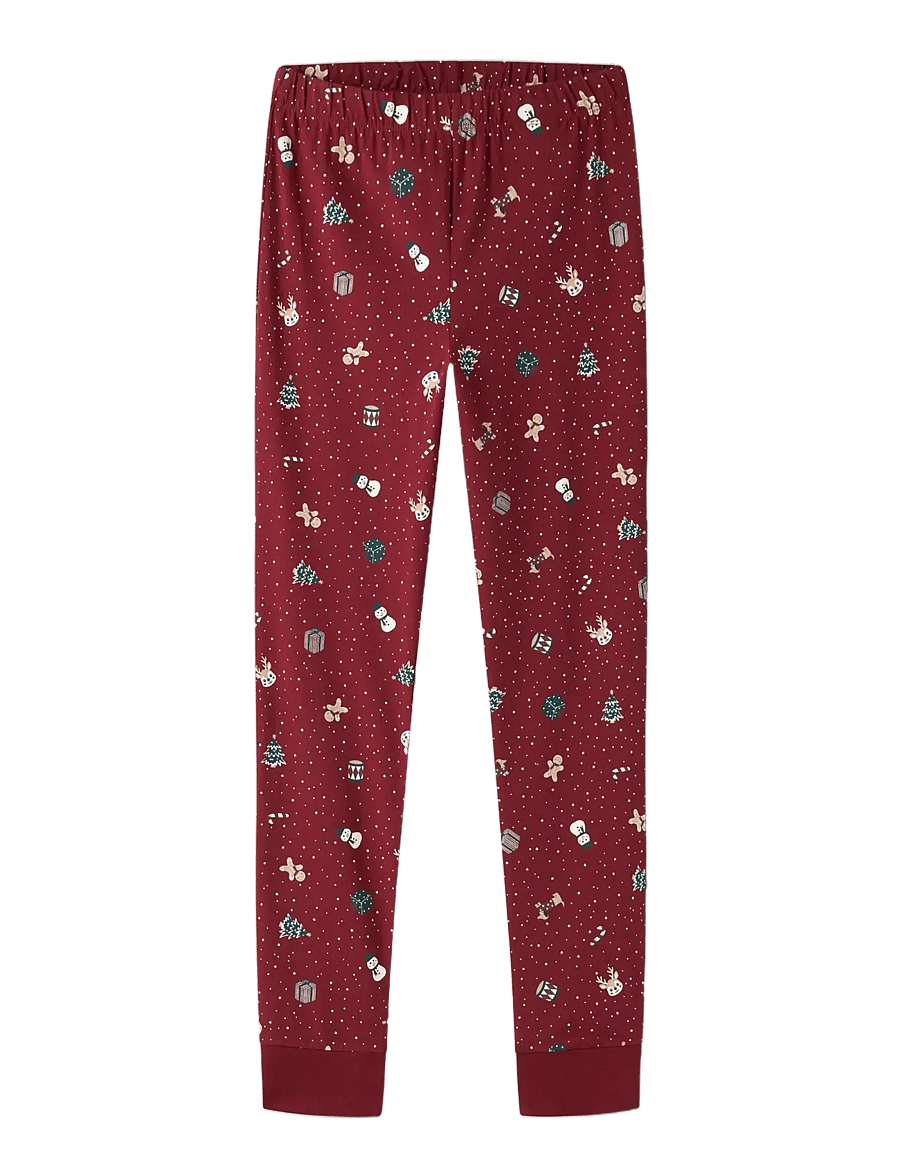 name it - NKNVISMAS LS NIGHTSET - pyjama-sets - red dahlia - 3