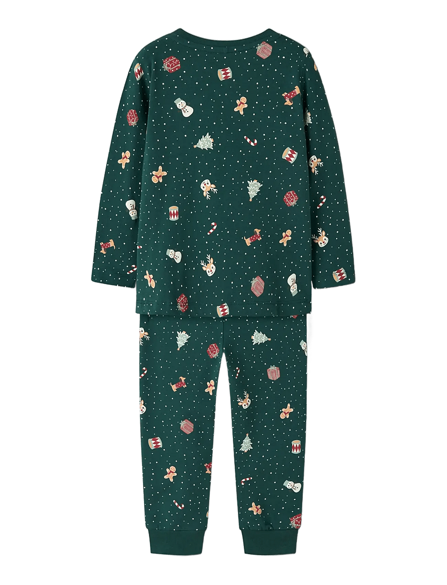name it - NMNVISMAS LS NIGHTSET - pyjama-sets - botanical garden - 1