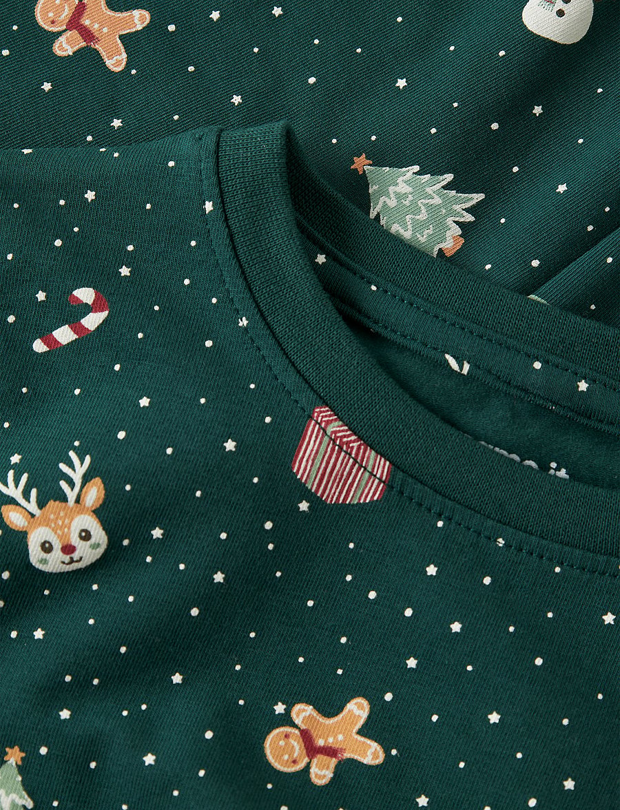 name it - NMNVISMAS LS NIGHTSET - pyjama-sets - botanical garden - 4