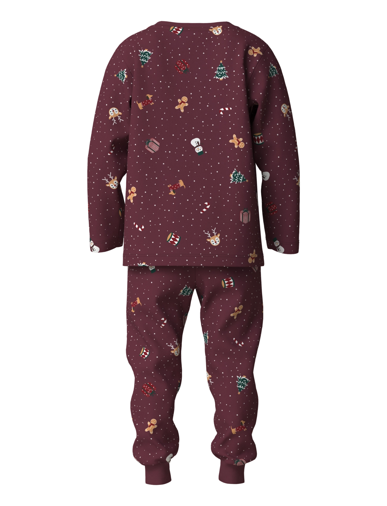 name it - NMNVISMAS LS NIGHTSET - sets - burgundy - 1