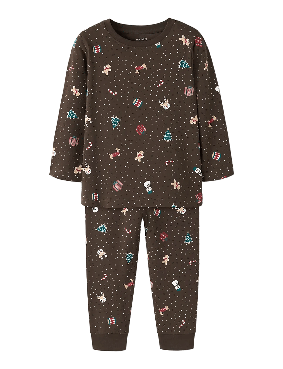 name it - NMNVISMAS LS NIGHTSET - pyjama-sets - delicioso - 2