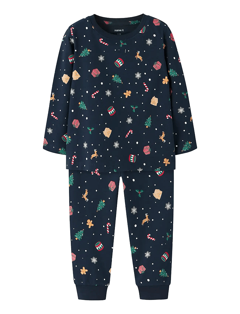 name it - NMNVISMAS LS NIGHTSET - pyjamassæt - navy blazer - 1