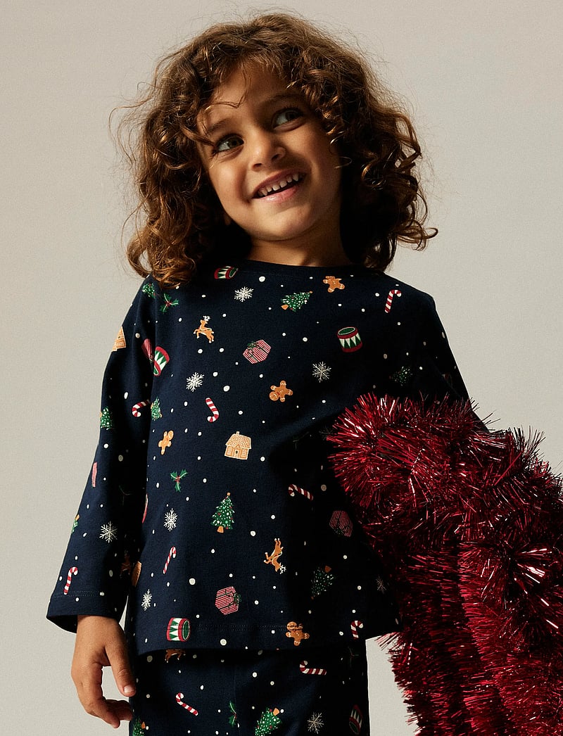 name it - NMNVISMAS LS NIGHTSET - pyjamassæt - navy blazer - 4