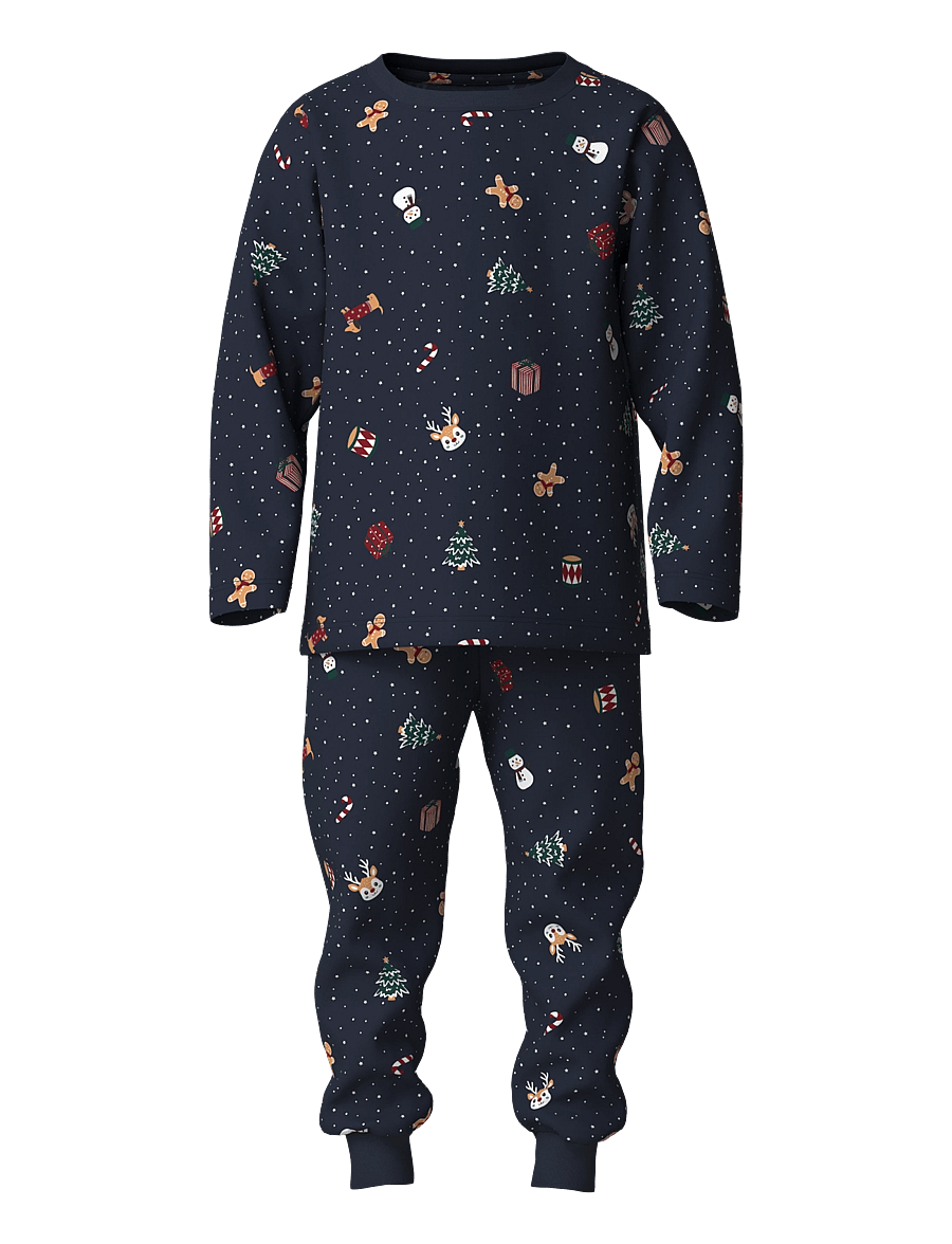 name it - NMNVISMAS LS NIGHTSET - pyjamasset - navy blazer - 0