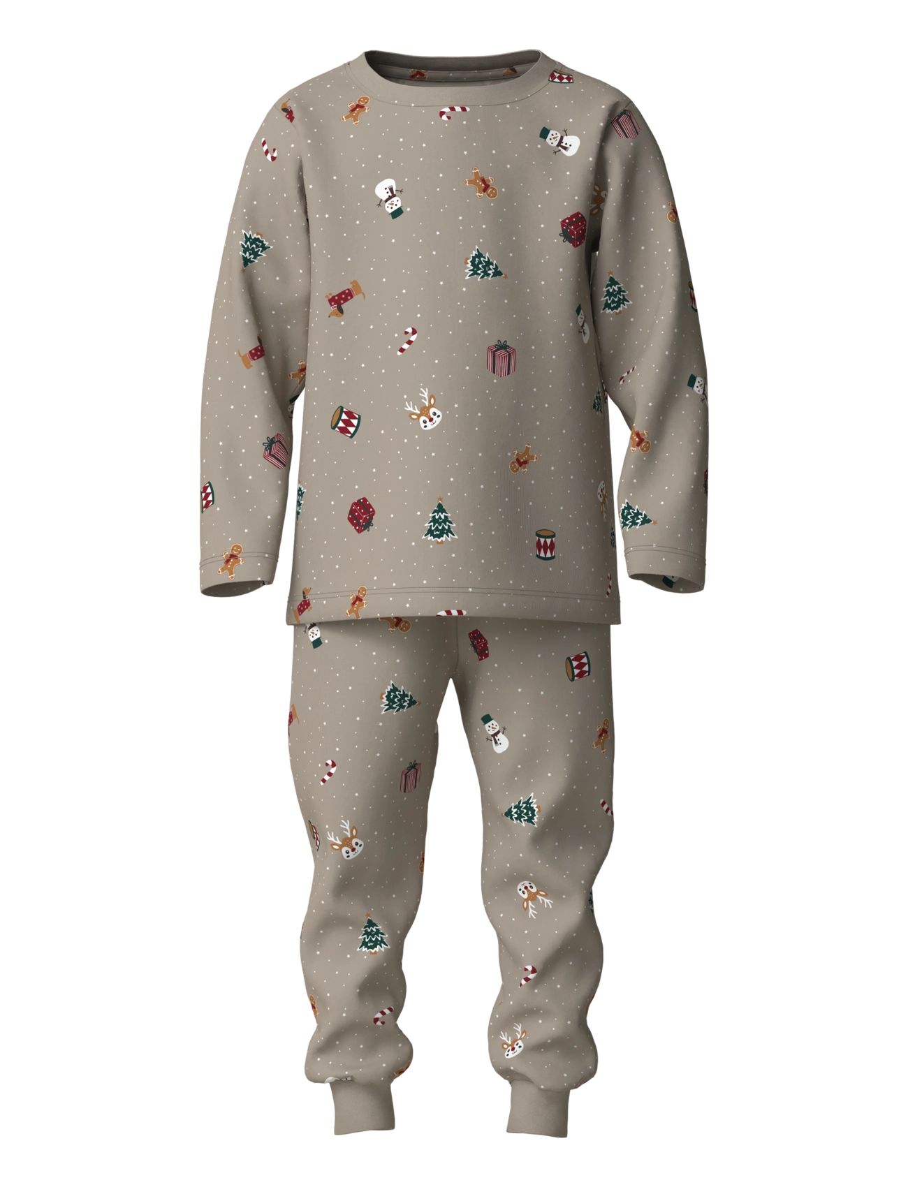name it NMNVISMAS LS NIGHTSET - Tøj - PURE CASHMERE / beige