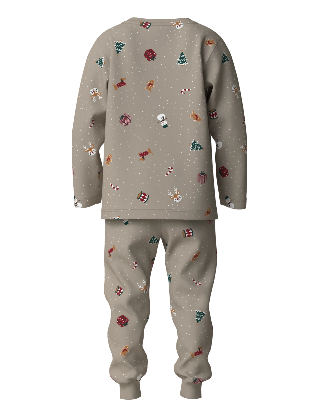 name it - NMNVISMAS LS NIGHTSET - pyjamassæt - pure cashmere - 1