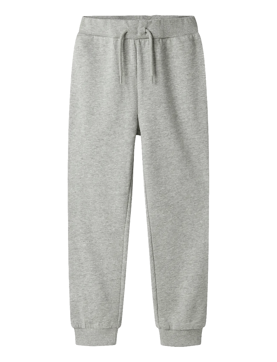 name it - NKMVIAN NREG SWE PANT BRU NOOS - mjukisbyxor - grey melange - 0