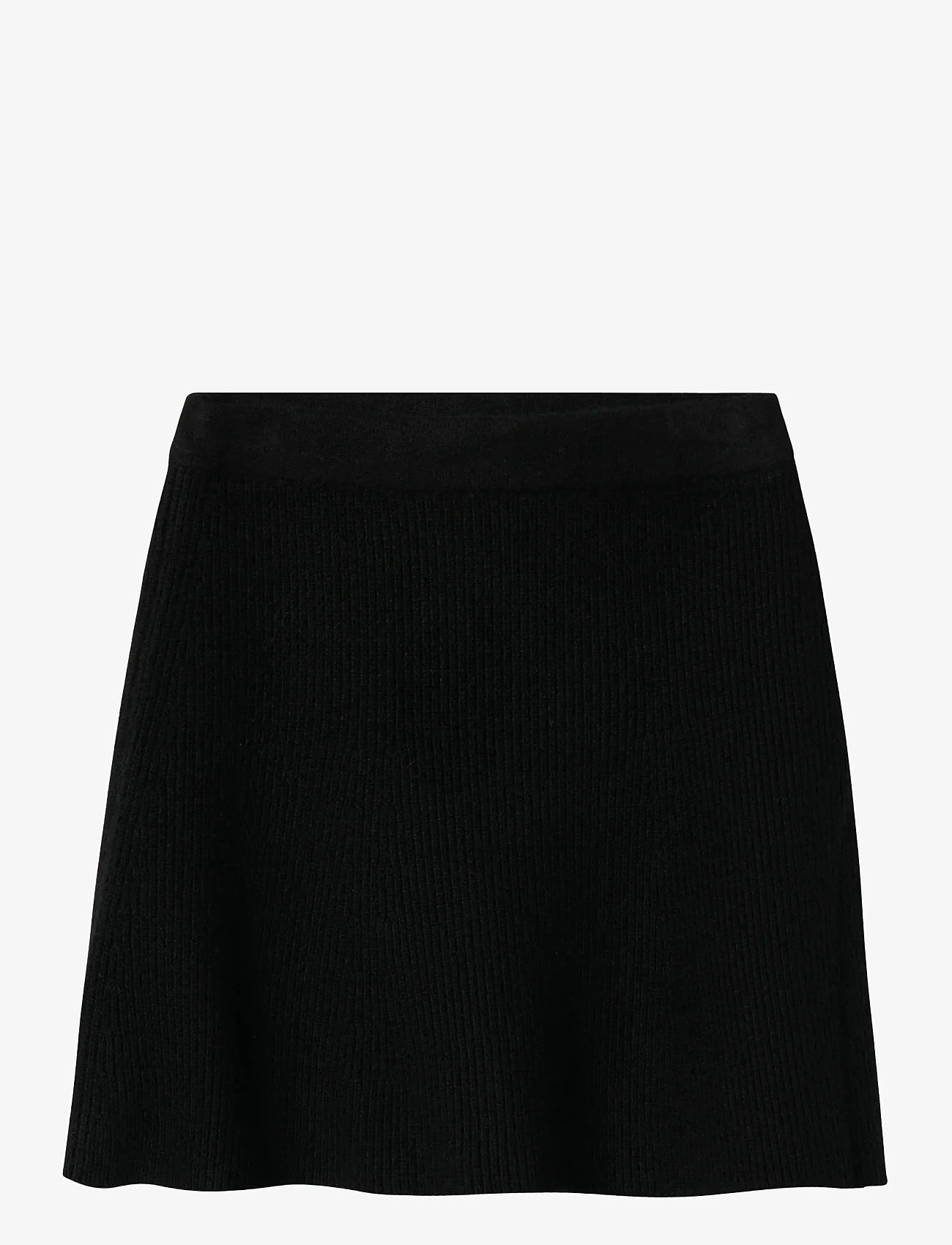 name it - NKFNILLA KNIT SKIRT - korta kjolar - black - 1