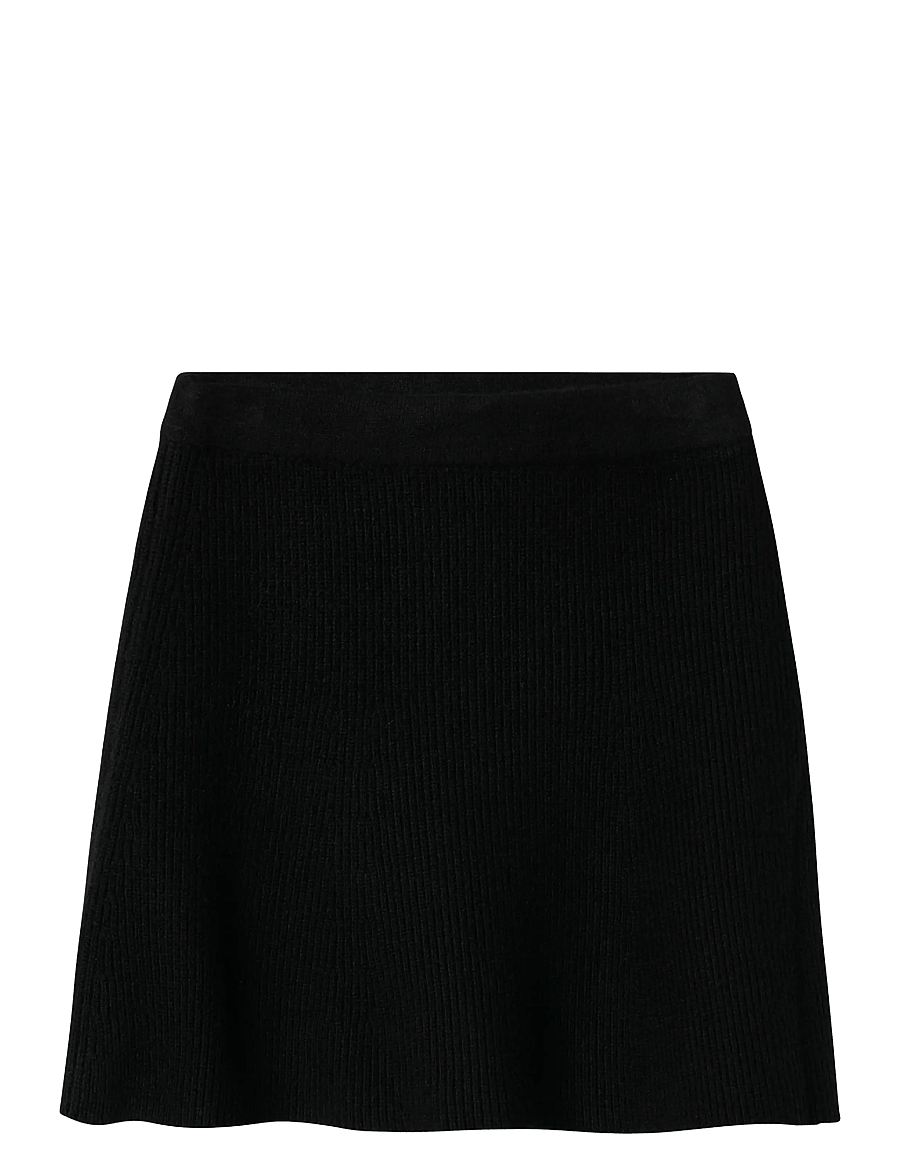 name it - NKFNILLA KNIT SKIRT - spódnice mini - black - 1