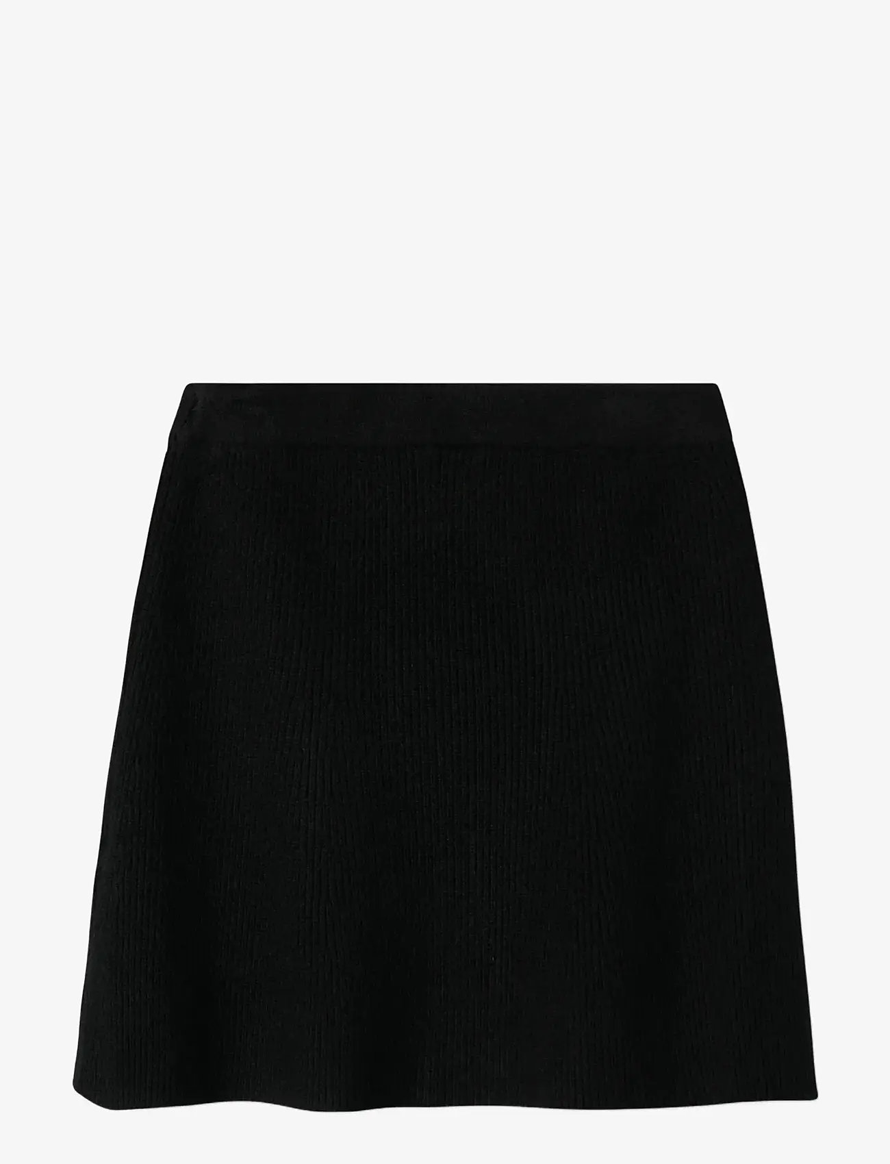name it - NKFNILLA KNIT SKIRT - korta kjolar - black - 2