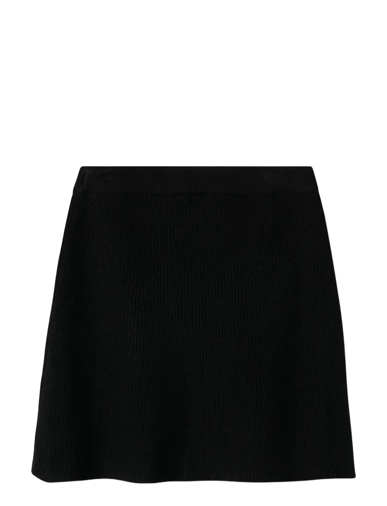 name it - NKFNILLA KNIT SKIRT - kurze röcke - black - 2