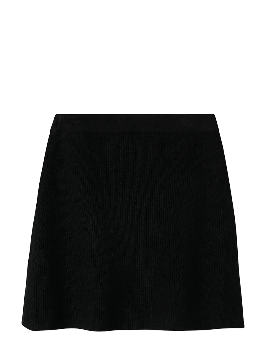 name it - NKFNILLA KNIT SKIRT - spódnice mini - black - 2