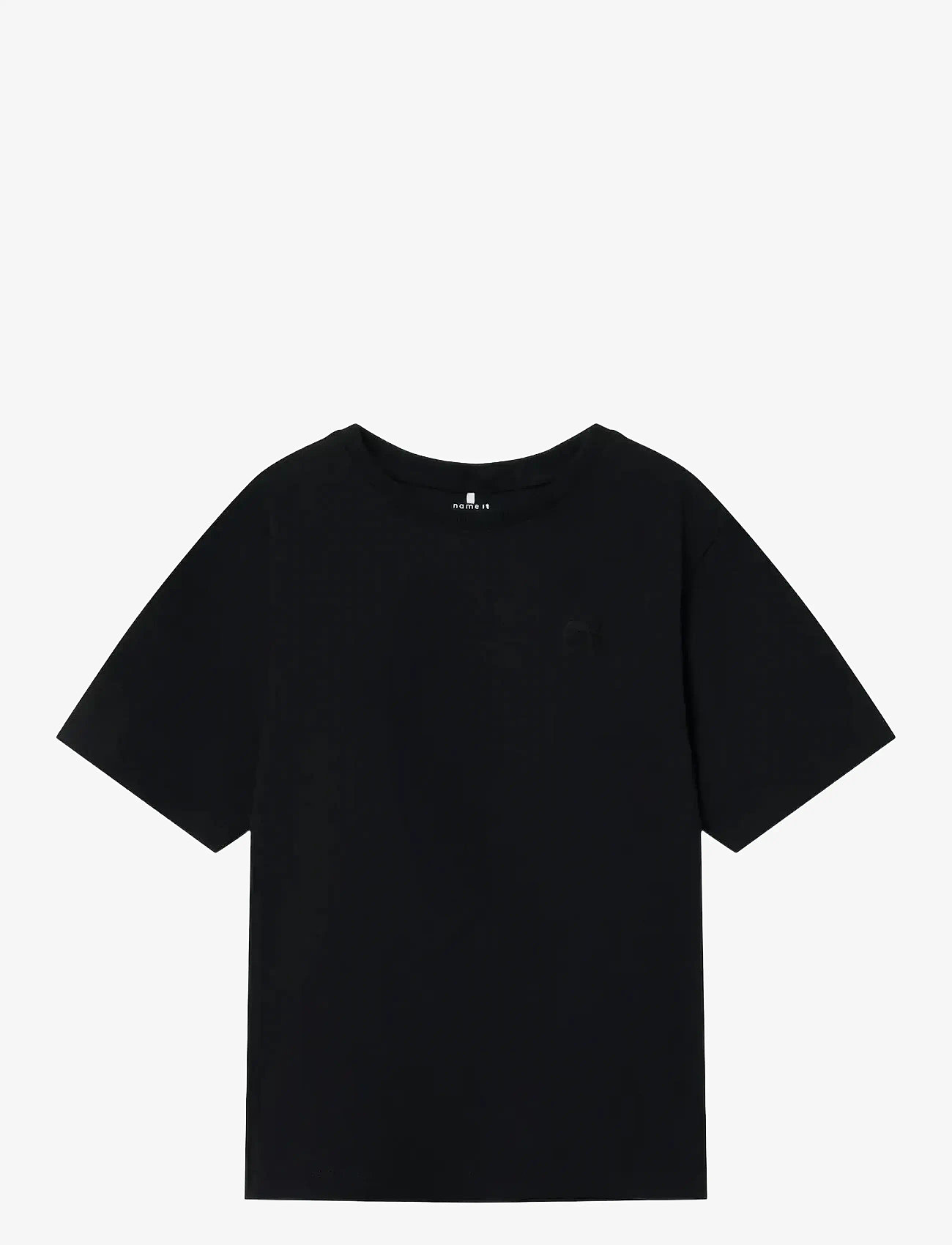 name it - NKMGREG SS NREG TOP NOOS - kortærmede t-shirts - black - 1