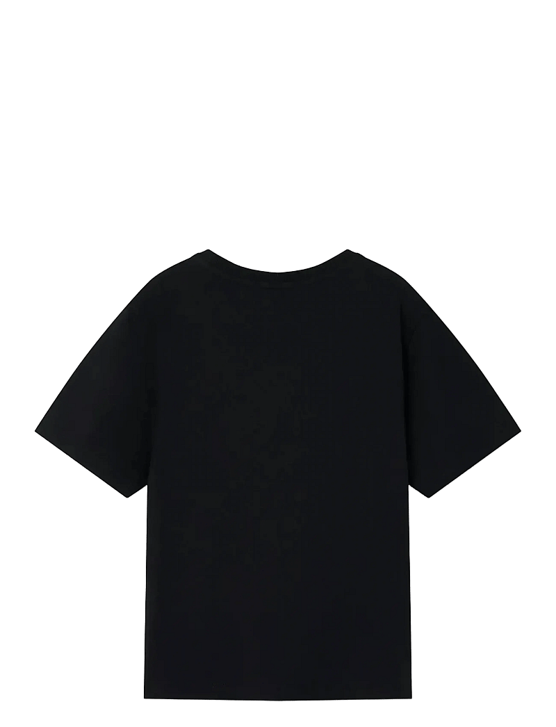 name it - NKMGREG SS NREG TOP NOOS - kortærmede t-shirts - black - 2