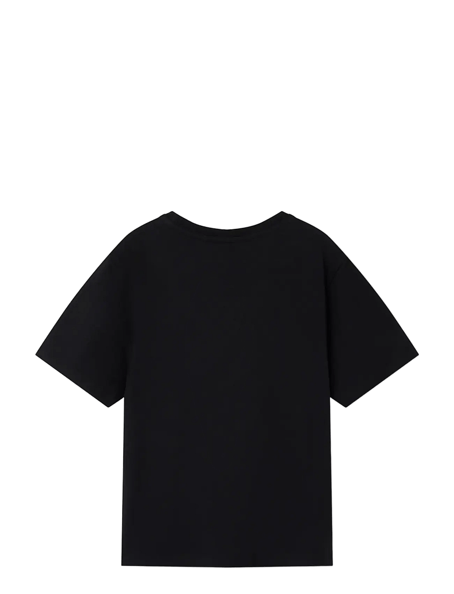 name it - NKMGREG SS NREG TOP NOOS - kortærmede t-shirts - black - 2