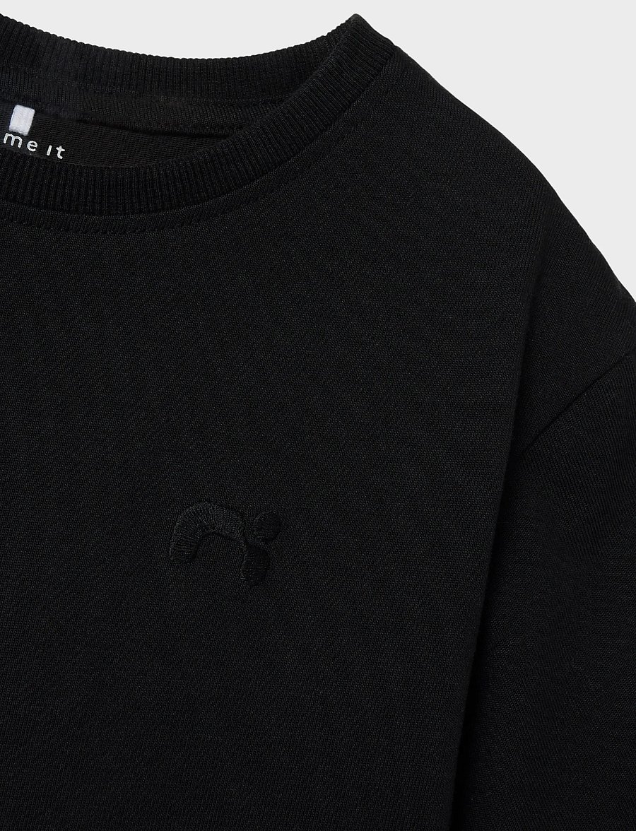 name it - NKMGREG SS NREG TOP NOOS - kortärmade t-shirts - black - 4