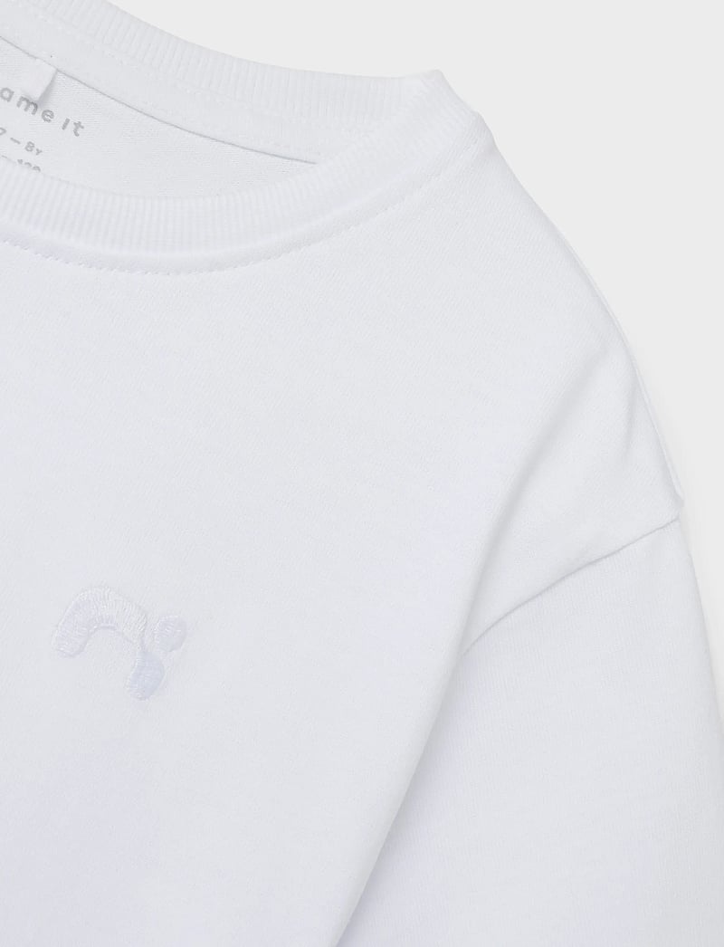 name it - NKMGREG SS NREG TOP NOOS - kortärmade t-shirts - bright white - 4
