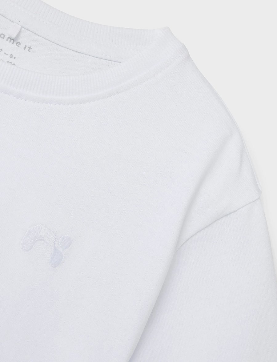 name it - NKMGREG SS NREG TOP NOOS - kortärmade t-shirts - bright white - 4