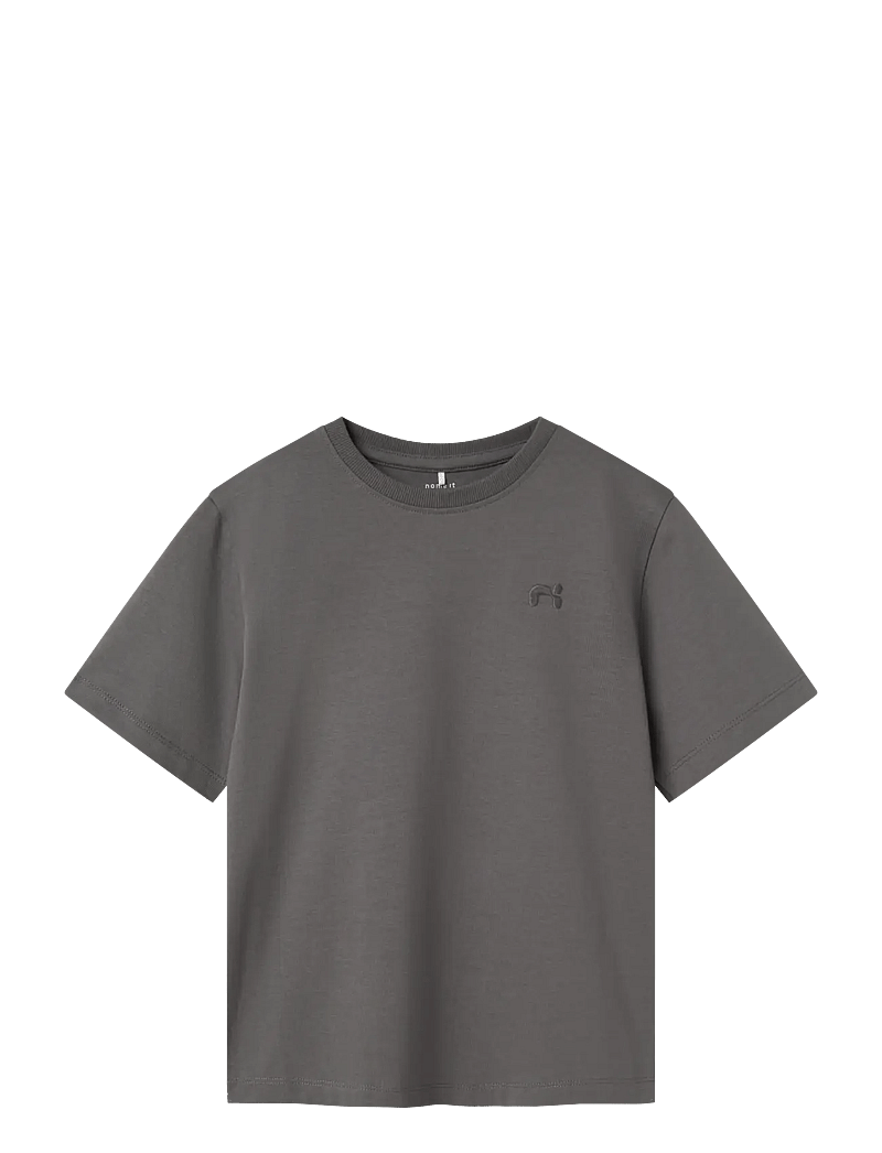 name it - NKMGREG SS NREG TOP NOOS - kortærmede t-shirts - lava smoke - 0