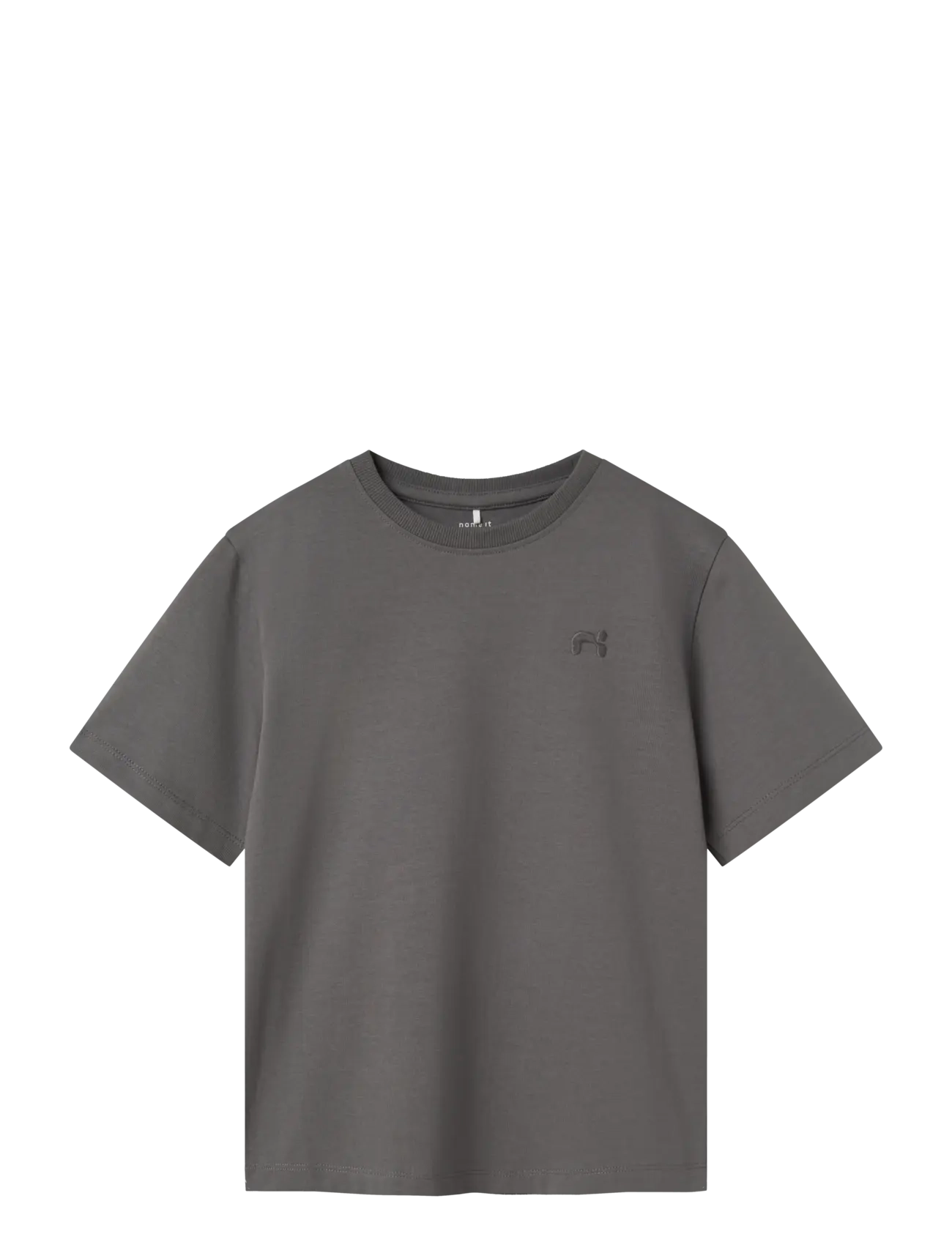 name it NKMGREG SS NREG TOP NOOS - Kläder - LAVA SMOKE / grey
