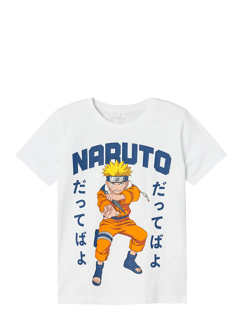 name it - NKMMACAR NARUTO SS TOP NOOS SKY - kortærmede t-shirts - bright white - 0