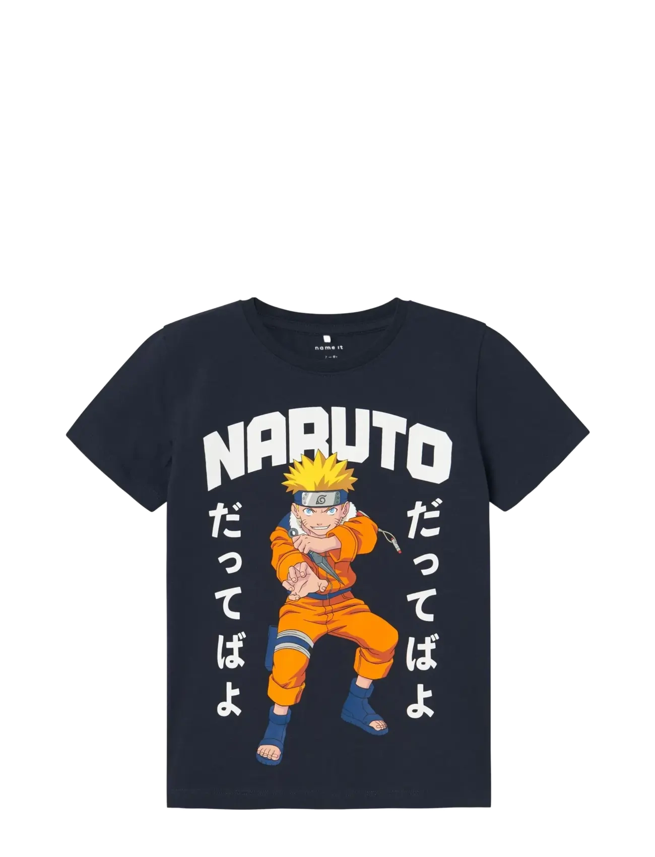 name it Nkmmacar Naruto Ss Top Noos Sky, Børn, Naruto T-Shirt, Navy, Str: 122-128