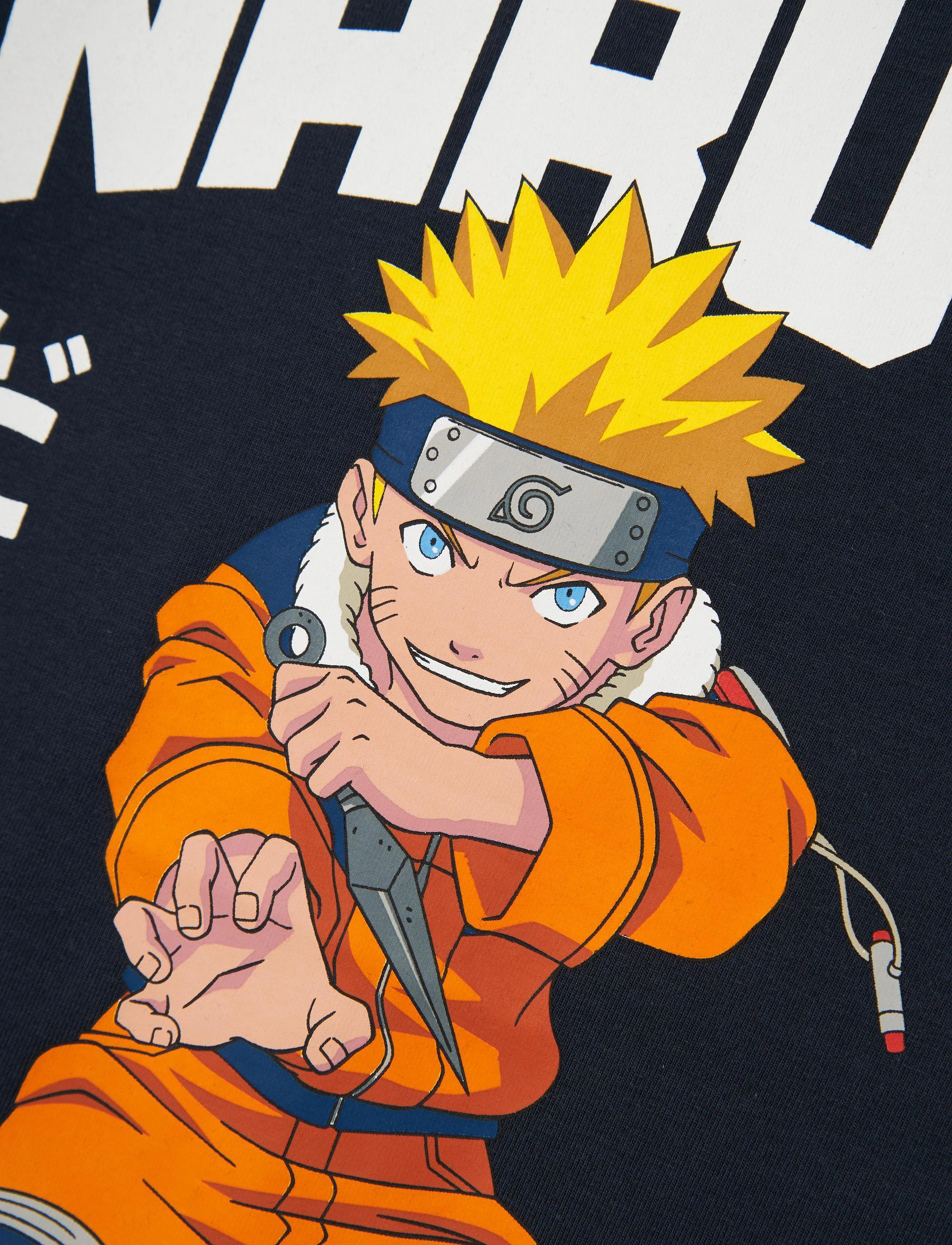 name it - NKMMACAR NARUTO SS TOP NOOS SKY - lühikeste varrukatega t-särgid - dark sapphire - 2