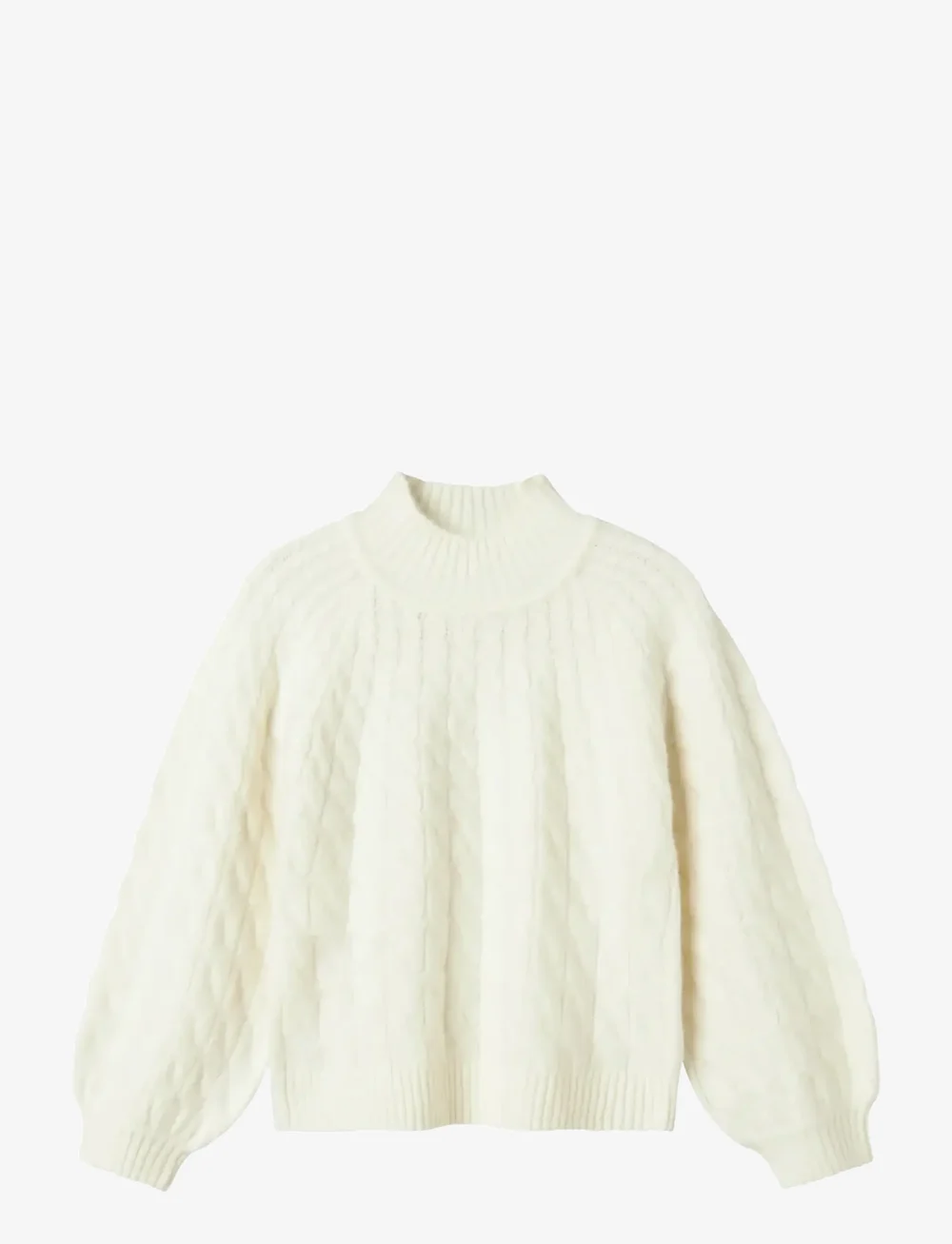 name it - NKFNADALIE LS KNIT - pullover - cloud dancer - 0