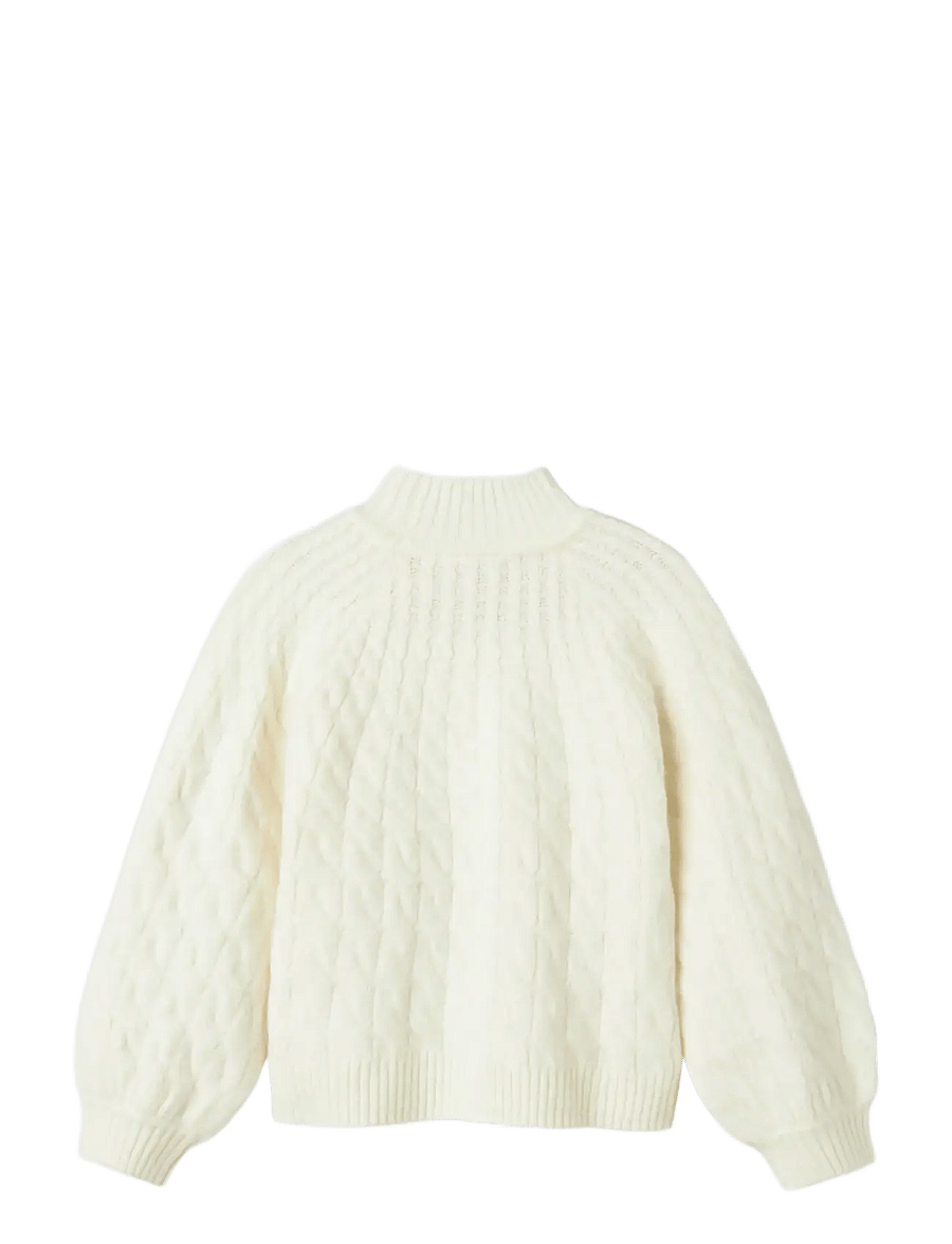name it - NKFNADALIE LS KNIT - pullover - cloud dancer - 1