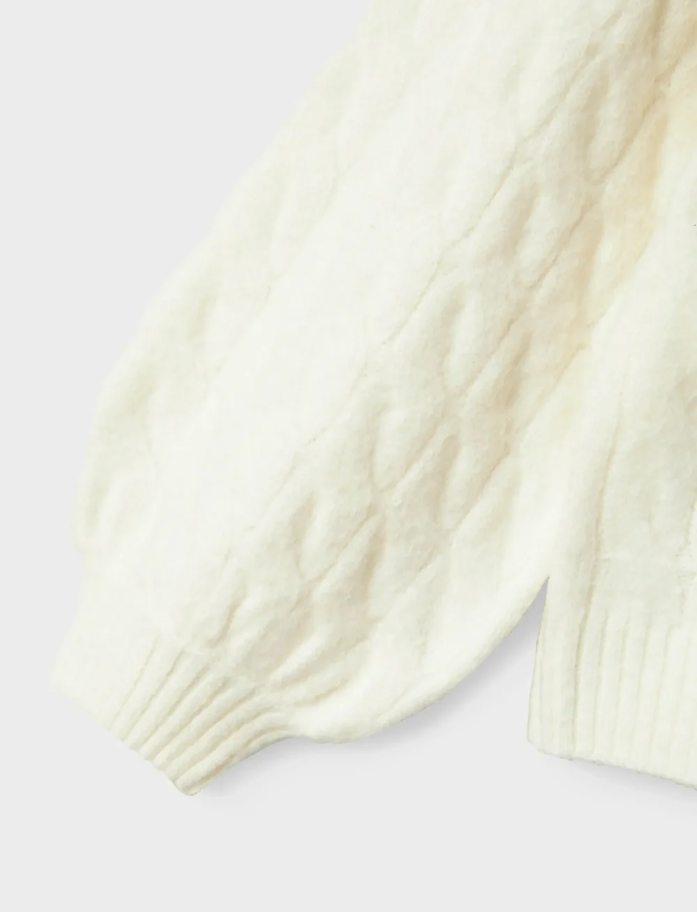 name it - NKFNADALIE LS KNIT - pullover - cloud dancer - 2