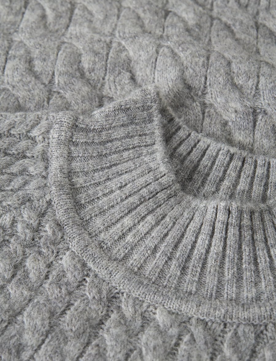 name it - NKFNADALIE LS KNIT - trøjer - grey melange - 2