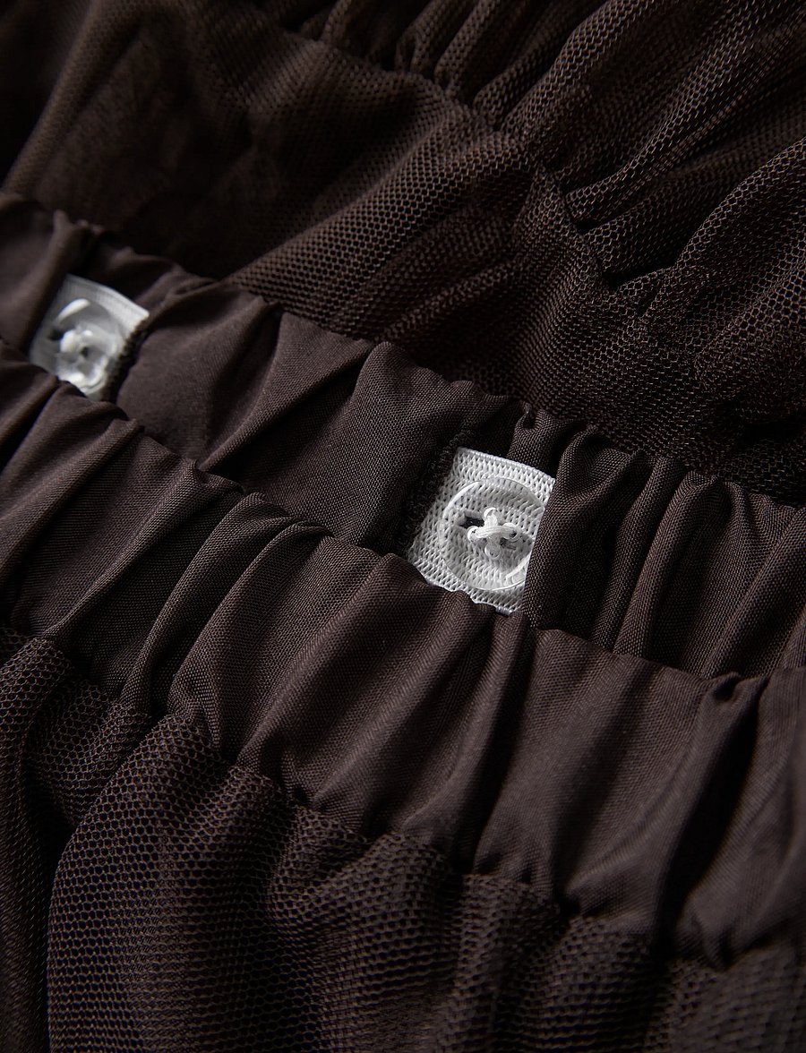 name it - NMFRITUL TULLE SKIRT - tüllseelikud - chocolate plum - 2