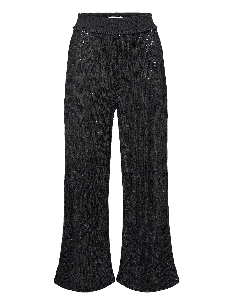 name it - NKFRUNIC SEQUIN WIDE PANT - osta vanuse järgi - black - 1